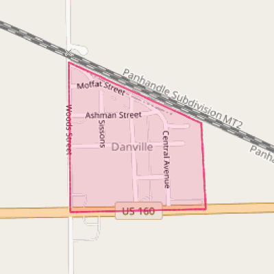 Map of Danville