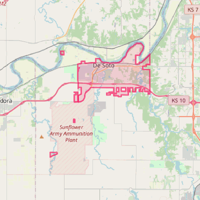 Map of De Soto