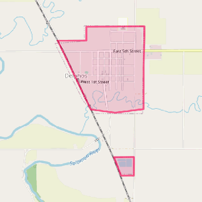 Map of Delphos