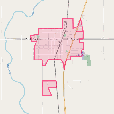 Map of Douglass