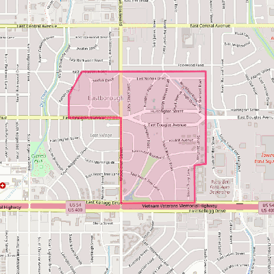 Map of Eastborough