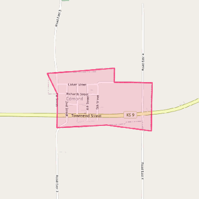 Map of Edmond