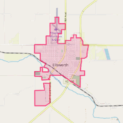 Map of Ellsworth