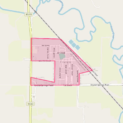 Map of Emmett