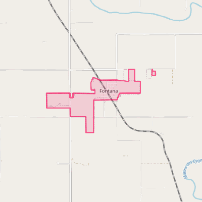 Map of Fontana