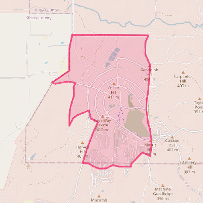 Map of Fort Riley