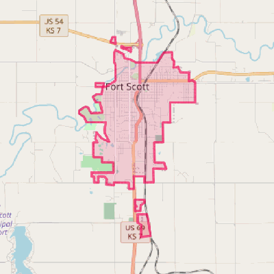 Map of Fort Scott