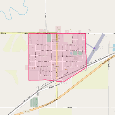 Map of Fowler