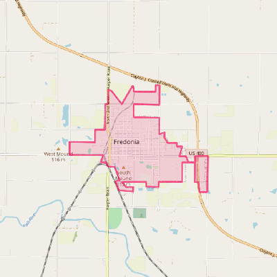 Map of Fredonia