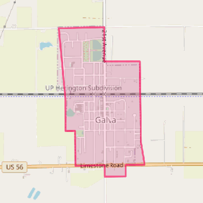 Map of Galva