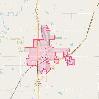 Map of Garnett