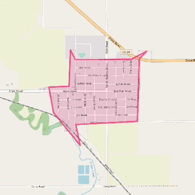 Map of Glasco