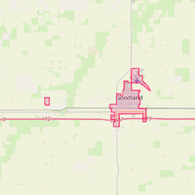 Map of Goodland