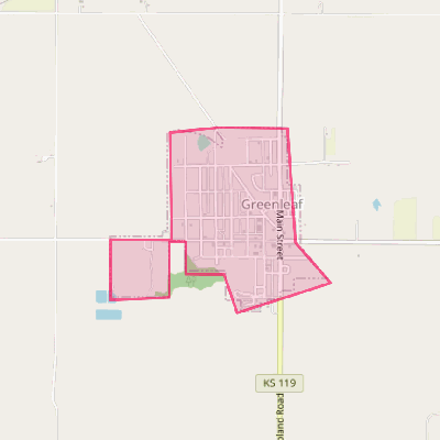 Map of Greenleaf