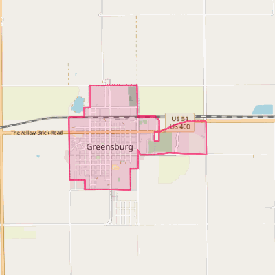 Map of Greensburg