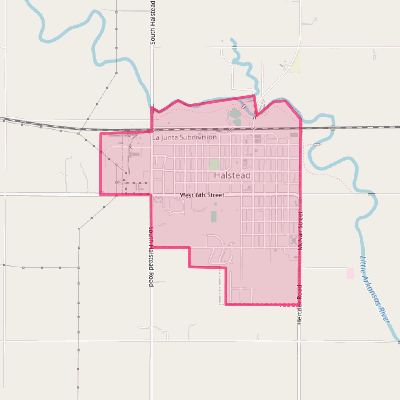 Map of Halstead