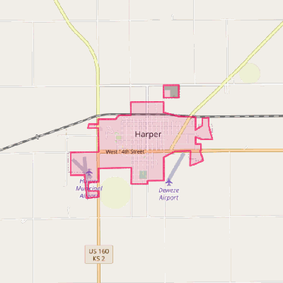Map of Harper