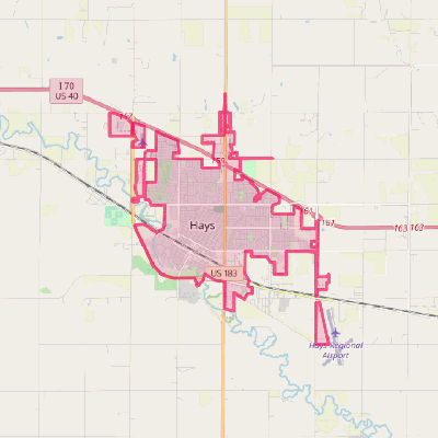 Map of Hays