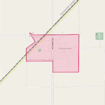 Map of Hazelton