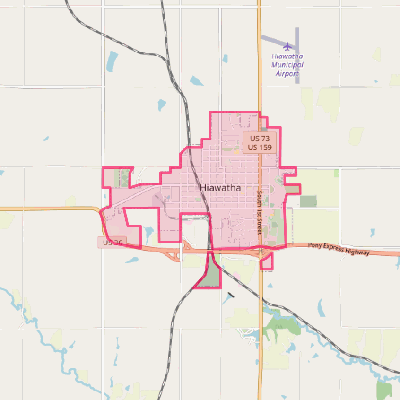 Map of Hiawatha