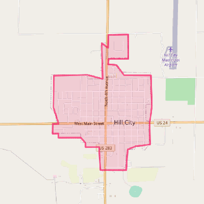 Map of Hill City