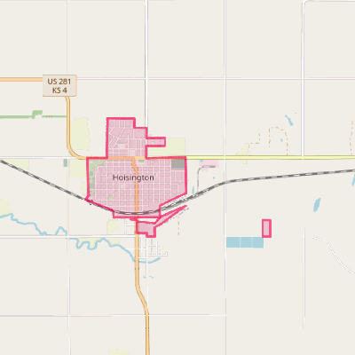 Map of Hoisington