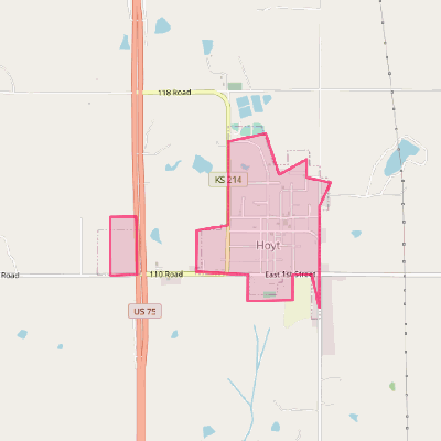 Map of Hoyt