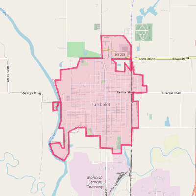 Map of Humboldt