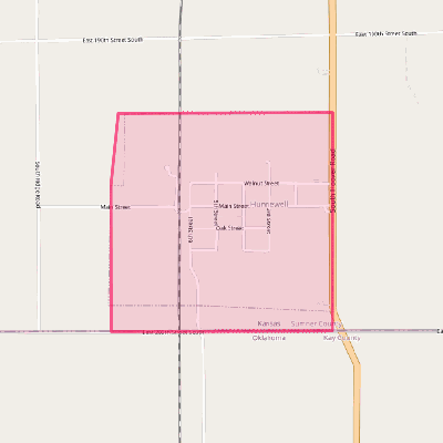 Map of Hunnewell