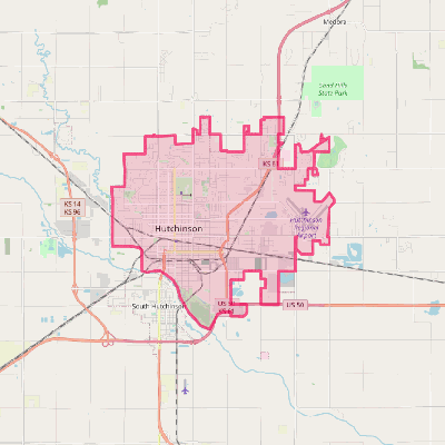 Map of Hutchinson