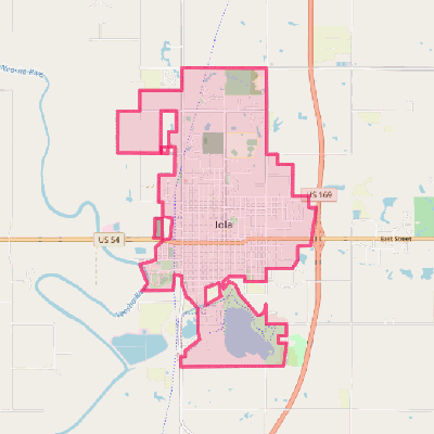 Map of Iola