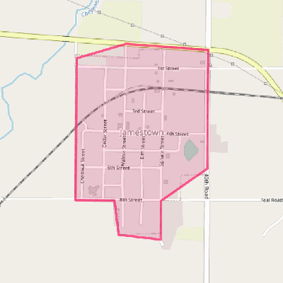 Map of Jamestown