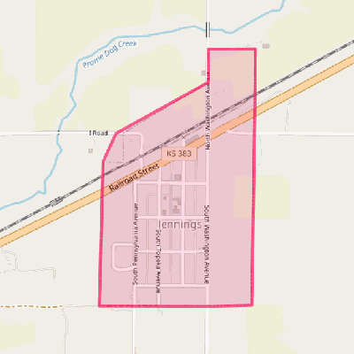 Map of Jennings