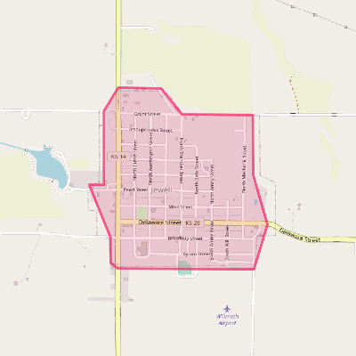 Map of Jewell