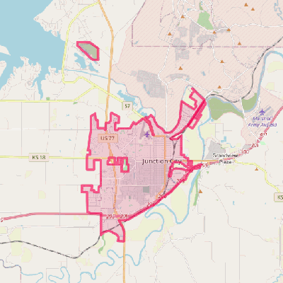 Map of Junction City