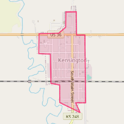 Map of Kensington