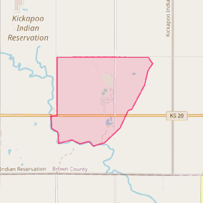 Map of Kickapoo Tribal Center