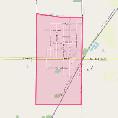 Map of Kincaid