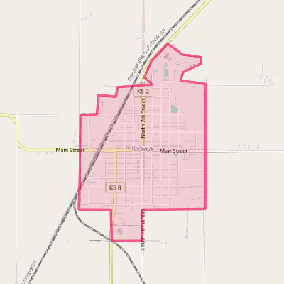 Map of Kiowa