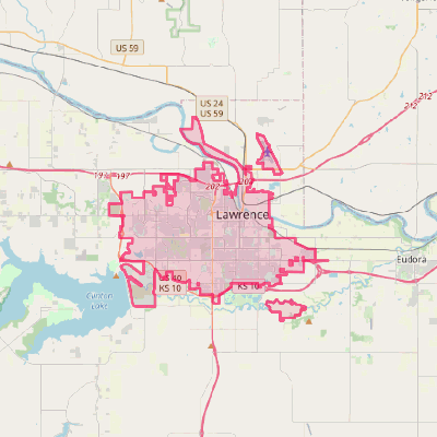 Map of Lawrence