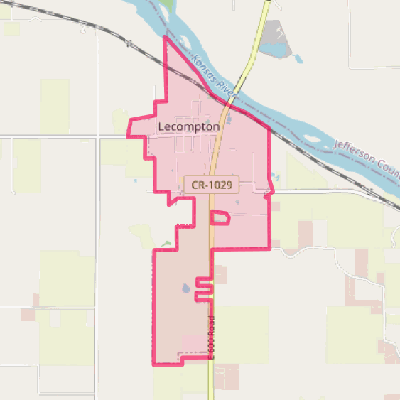 Map of Lecompton