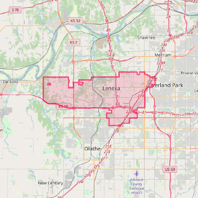 Map of Lenexa