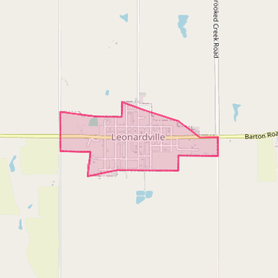 Map of Leonardville