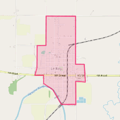 Map of LeRoy