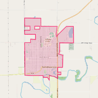 Map of Lindsborg