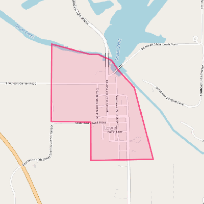 Map of Lowell