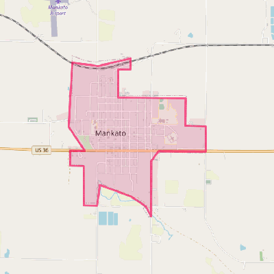 Map of Mankato