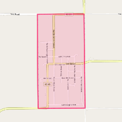 Map of Mapleton