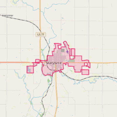 Map of Marysville