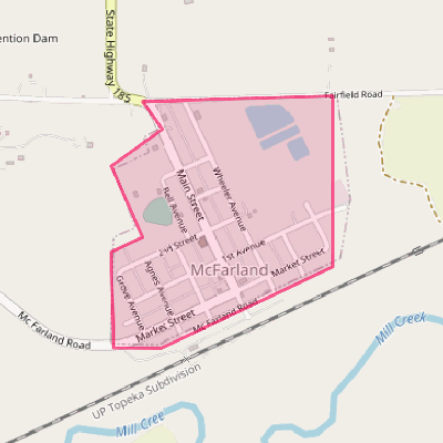 Map of McFarland